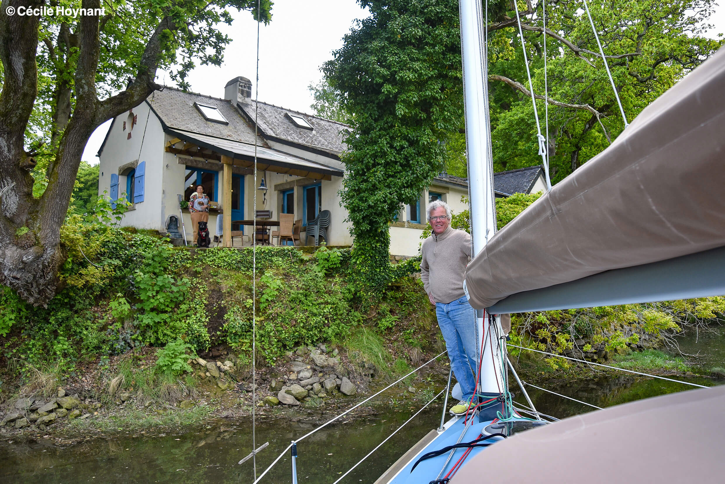 Antoine Carmichaël, rivière de l'Odet, Finistère, Bretagne, nature, voilier, Pabouk, chantier nautique