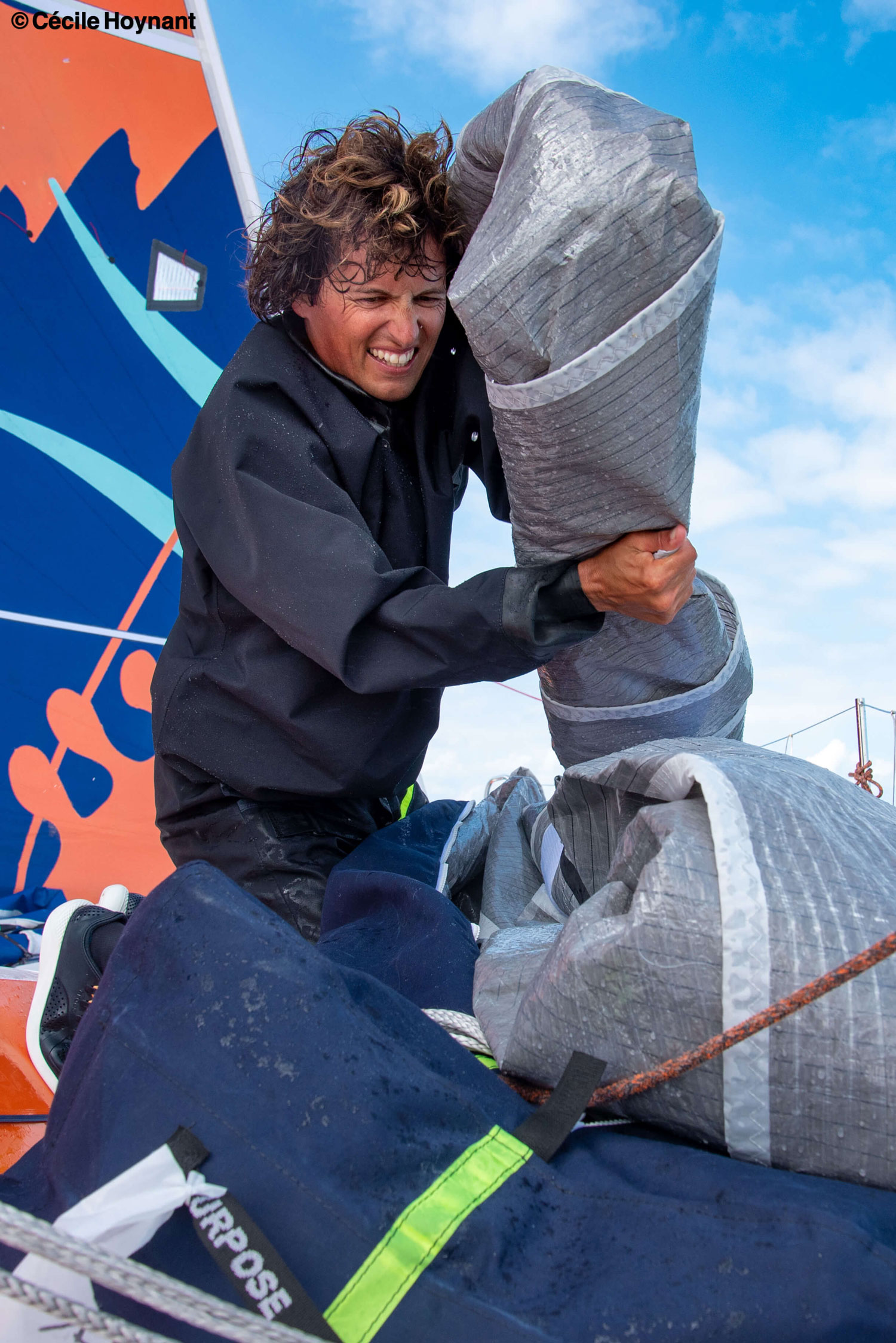 course au large, navigateur en solitaire, Stan Thuret, skipper, Route du Rhum, transatlantique, Class 40, manœuvres, gennaker