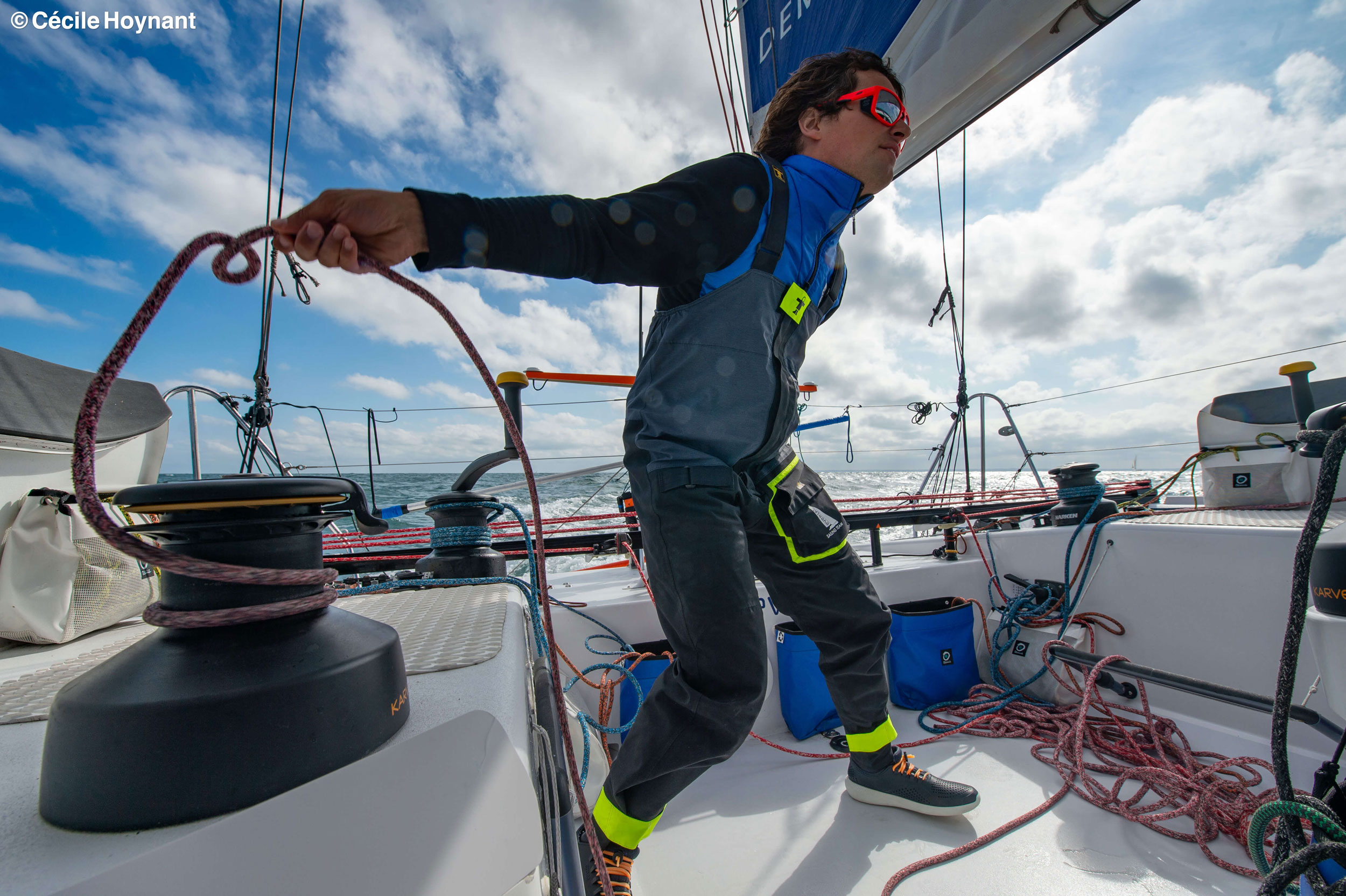 course au large, navigateur en solitaire, Stan Thuret, skipper, Route du Rhum, transatlantique, Class 40, manœuvres, virement de bord