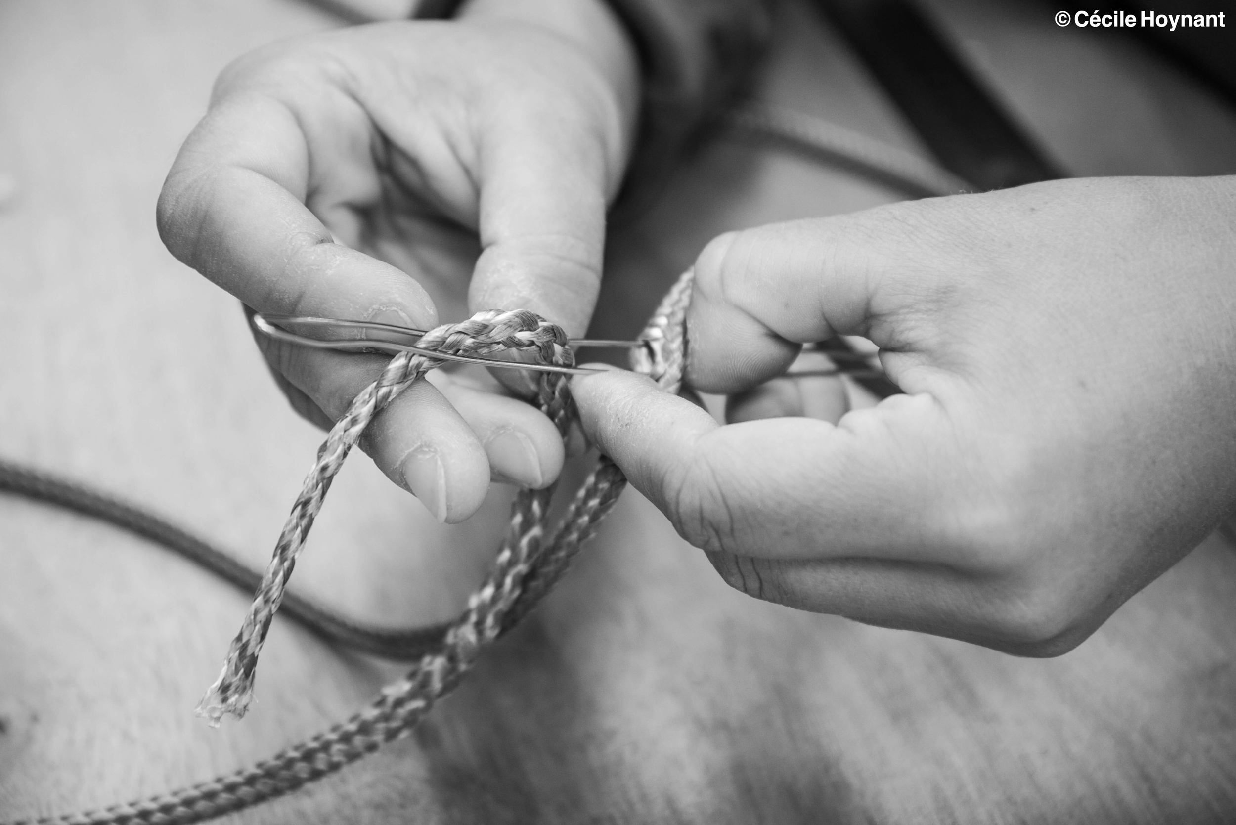 matelotage moderne, cordage, œil épissé, épissure bloquée, Dyneema, Ino-Rope, Concarneau, Finistère, Bretagne