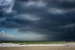 Tirage d'art d'un paysage de Bretagne un jour de tempête.