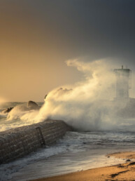 Photo de tempête en Bretagne, tirage d'art numéroté en série limitée, Cécile Hoynant
